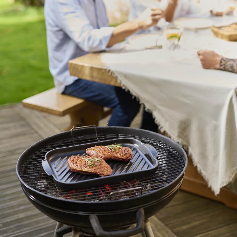 Peugeot Grill2Table rillet grillplate 38x26 cm svart