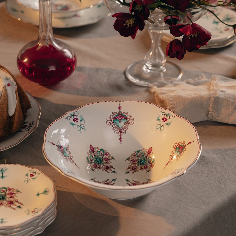 Magnor Lucia bolle 26 cm hvit/rød/grønn