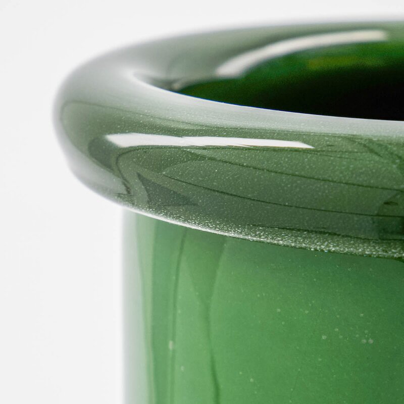 House Doctor Burk vase i glass 23 cm grønn