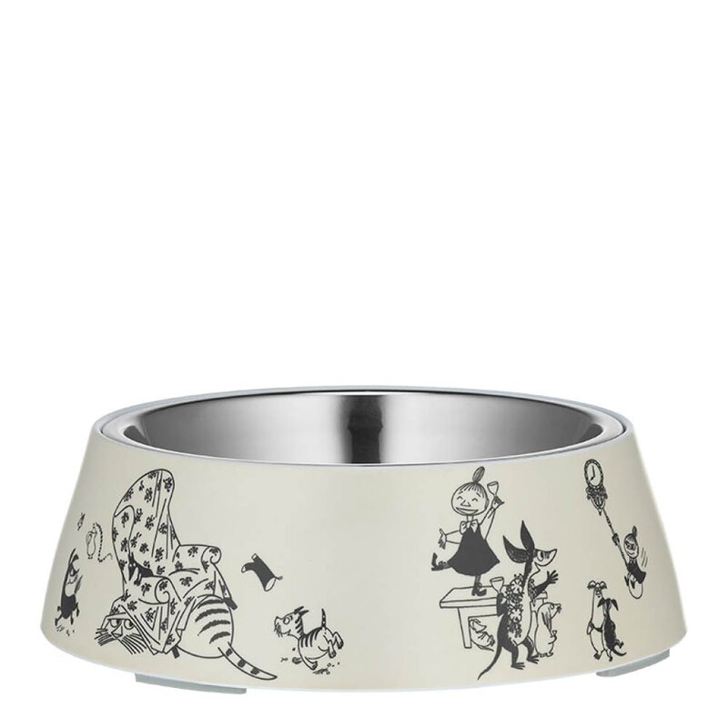 Muurla Mummi Pets matskål 325 ml 80 år lys gul