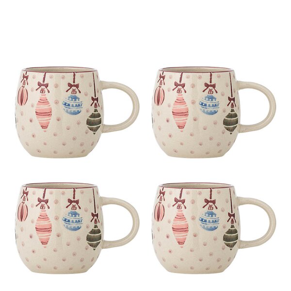Bloomingville Ornamentia krus 30 cl 4 stk multi