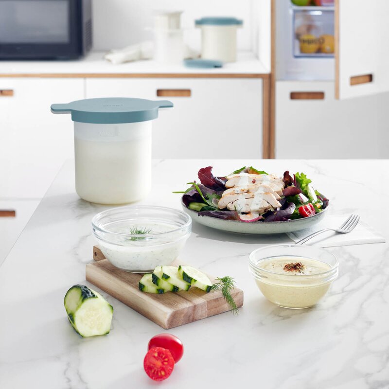 Lékué Kefir & Yoghurt Maker produksjonsbeholder 2 deler blå