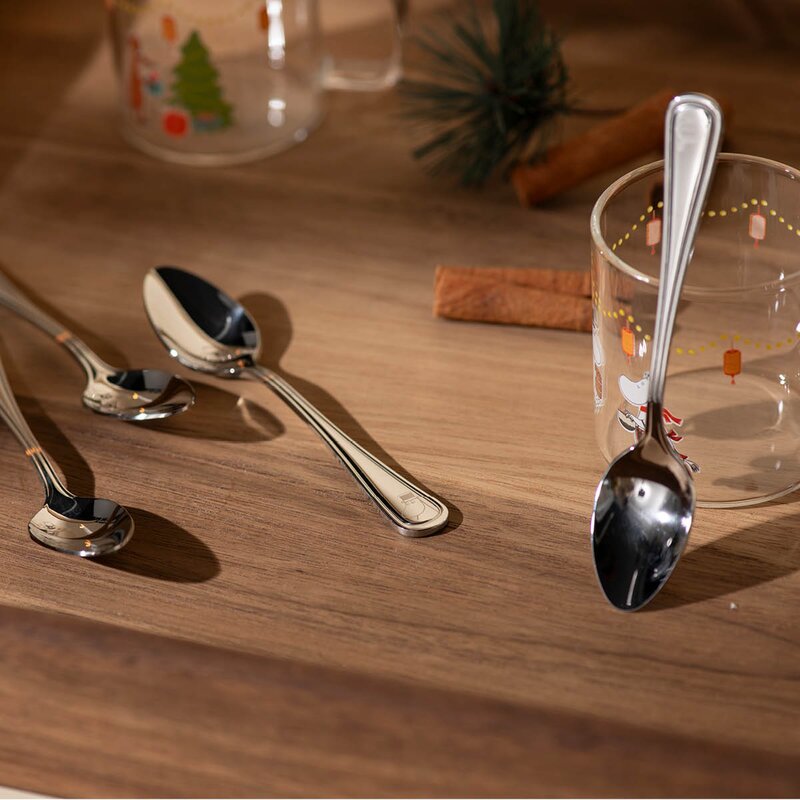 Stiernholm Mummi gløggskje 12 cm 4 stk stål