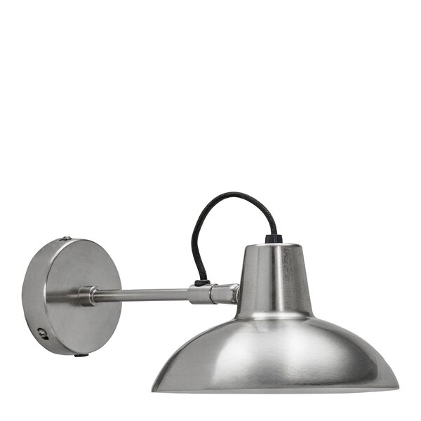 House Doctor Desk vegglampe 30x12 cm børstet sølvfinish