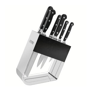 Tramontina Century knivblokk med kniver 7 deler svart
