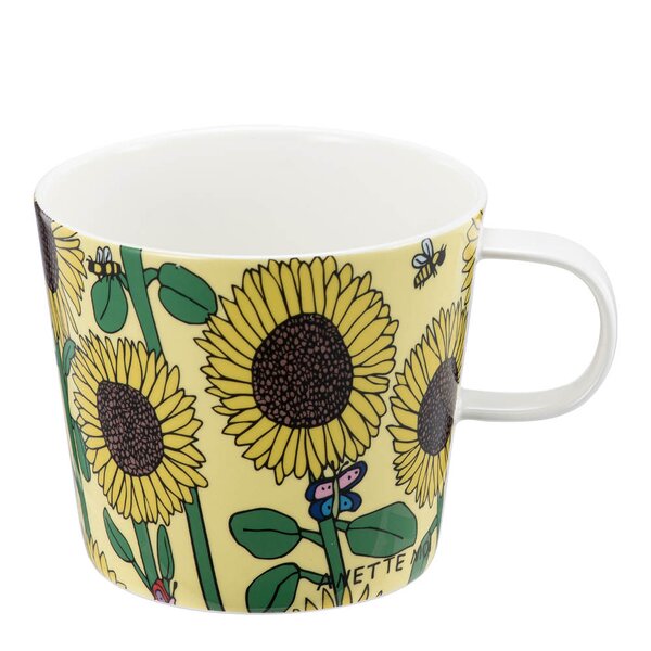 Modern House Anette Moi krus 27 cl solsikker gul/flerfarget