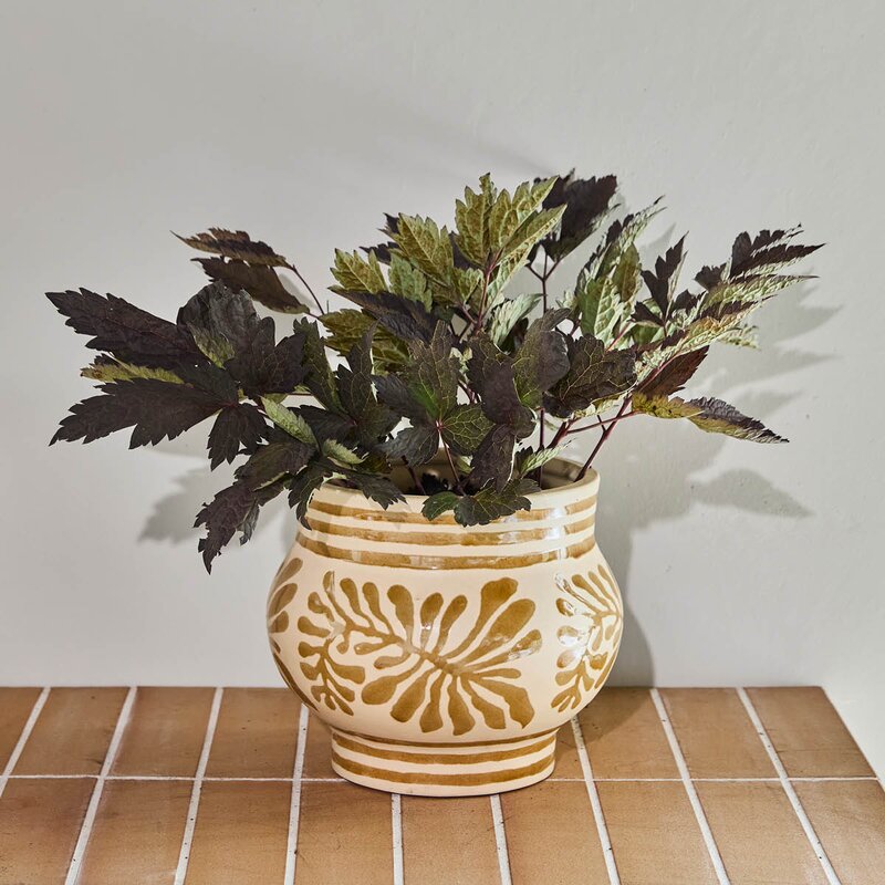 House Doctor Ivy potte 23x20 cm beige