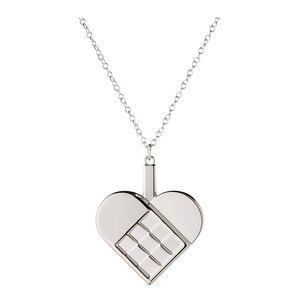 Georg Jensen Jul 2025 ornament hjerte 4x4,8 cm sølv