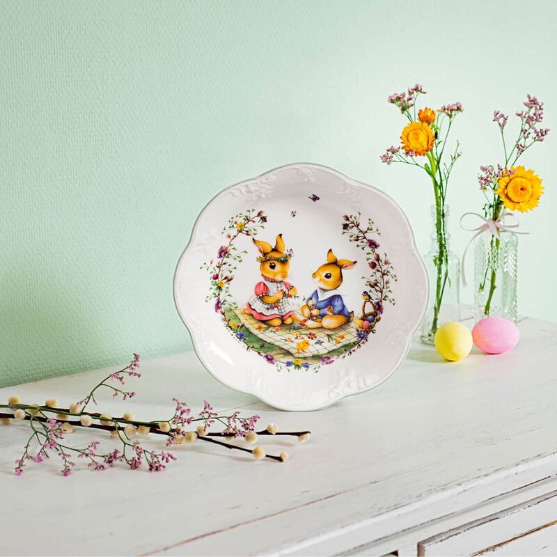Villeroy & Boch Spring Fantasy Picnic skål 33 cl grønn/hvit