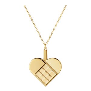 Georg Jensen Jul 2025 ornament hjerte 4x4,8 cm gull