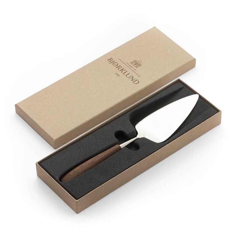 Bjørklund Treskaft fiskespade 25,5 cm valnøtt