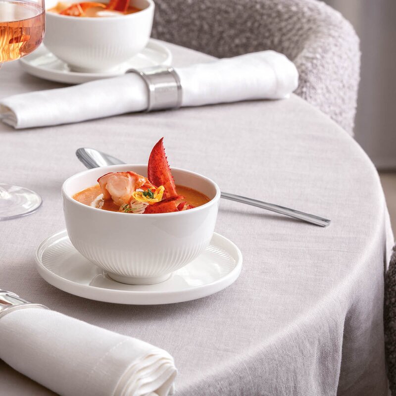 Villeroy & Boch Afina skål til kaffekopp 14 cm hvit