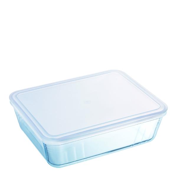 Pyrex Cook & freeze ildfast form m/lokk 2,6L klar