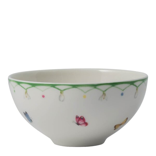 Villeroy & Boch Colourful Spring skål 11 cm hvit/grønn