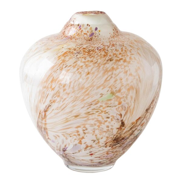 Magnor - Unik skulptur kunstglass L 31 cm brun multi