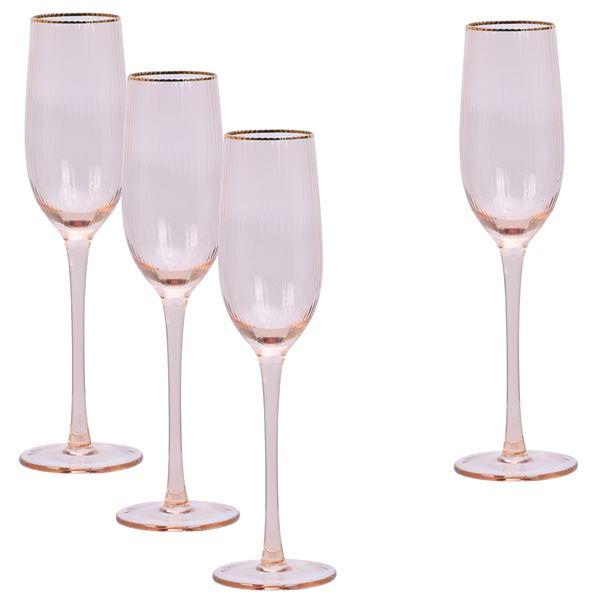 Modern House, soft pink champagneglass 4