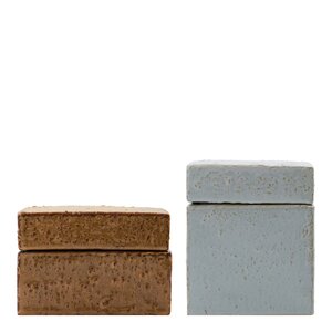 House Doctor Oppbevaringsbok Treasure 2 stk brun/blå