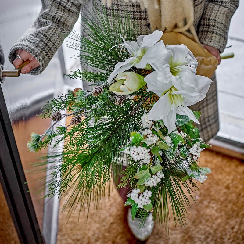 Bloomingville Kristin bukett kunstige blomster 105 cm hvit