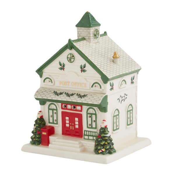 Spode Christmas Tree postkontor LED lykt 17x12,4x10,6 cm