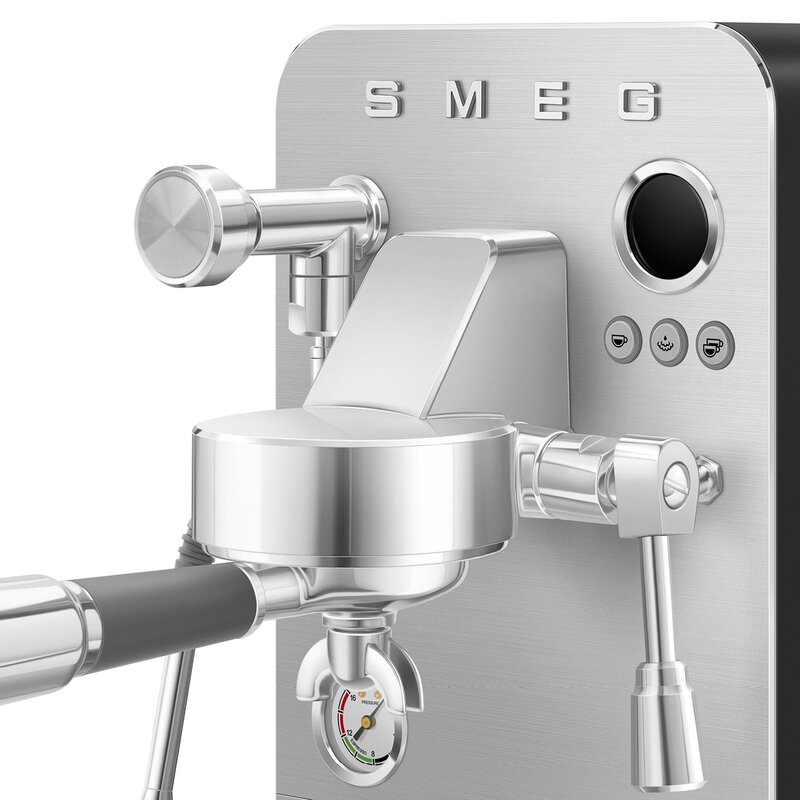 SMEG Minipro espressomaskin EMC02 1,7L svart