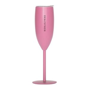 Pictureit Champagneglass termo BOBLELYKKE 12 cl lys rosa