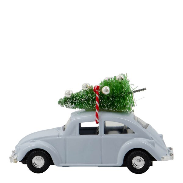 House Doctor Mini car dekorasjon 8,5 cm lyseblå