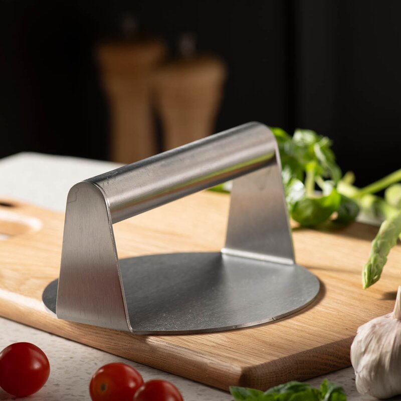 Anders Petter Steel Essentials burgerpresse 14 cm børstet