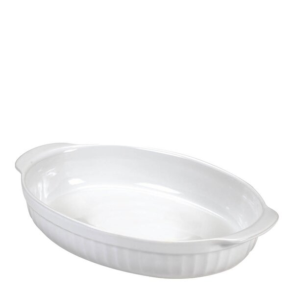 Guardini Ceramica ildfastform oval medium 30x18x6 cm hvit