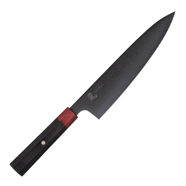 Yaxell Rei kokkekniv 20 cm DLC svart/rød