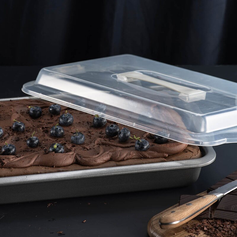 Modern House bAYk kakeform/langpanne med lokk 3,5L grå