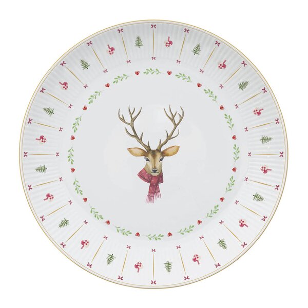 Aida Occasions Cozy Christmas serveringsfat 33 cm hvit