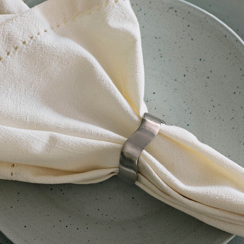 Broste Copenhagen Zina serviettring 4,5x10,5 cm 6 stk messing