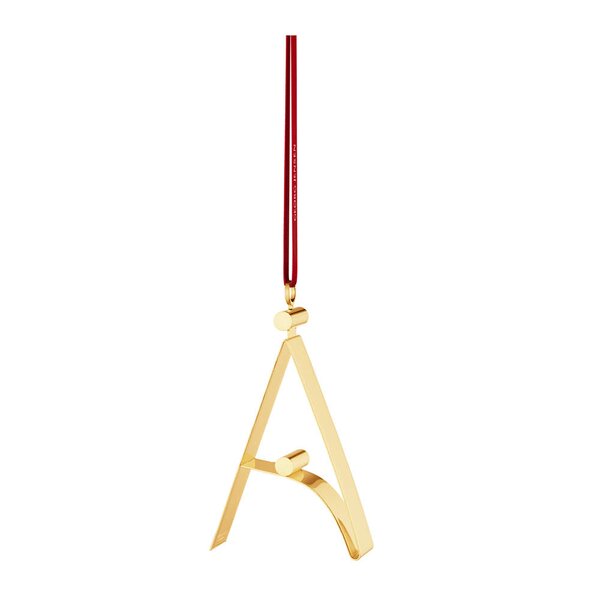 Georg Jensen Ornament pyntebokstav Å gull