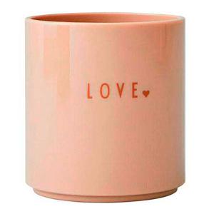 Design Letters Kids krus love 17,5 cl beige