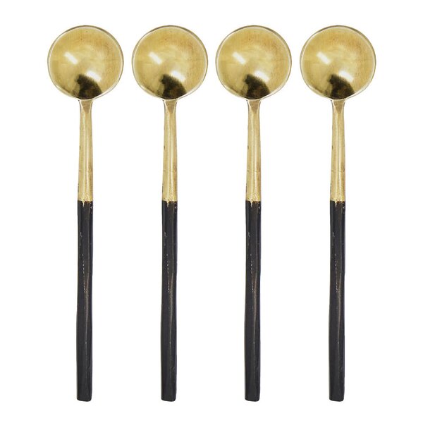 House Doctor Skjesett 11,5 cm 4 stk  antikkmessing