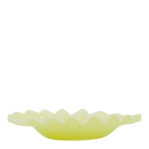 House Doctor Wave dekobrett 18,5 cm gul