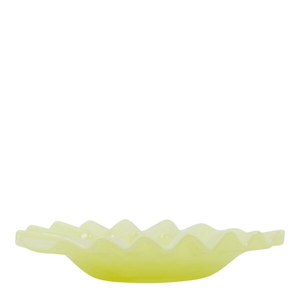 House Doctor Wave dekobrett 18,5 cm gul