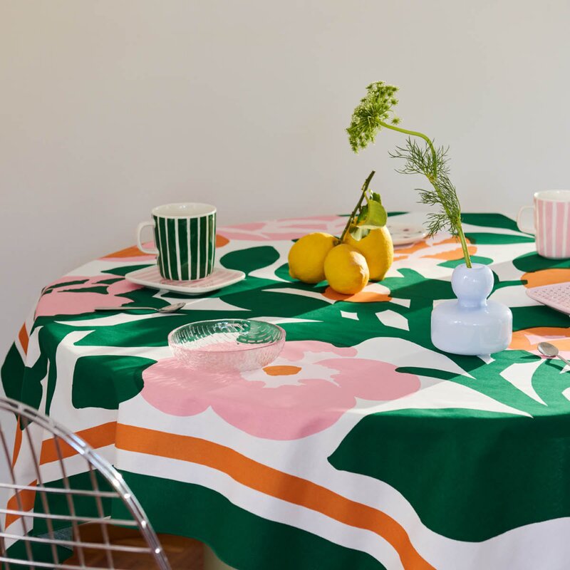 Marimekko Piccolo krus 25 cl hvit/rosa