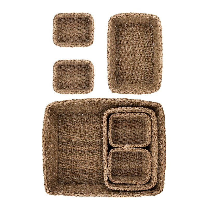 Meraki Oppbevaringskurv 7 stk sjøgress