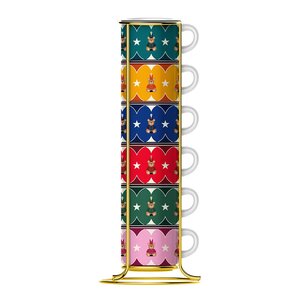 Bialetti Joyful espressokopp 6 stk 6,5 cl multi