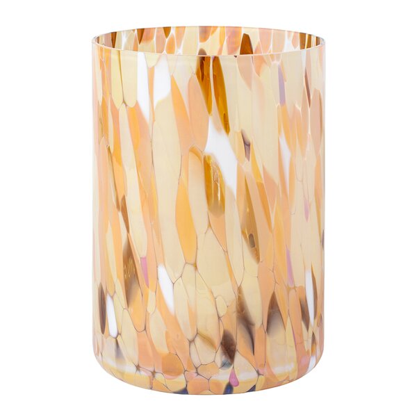 Magnor Swirl lykt/vase 19 cm brun