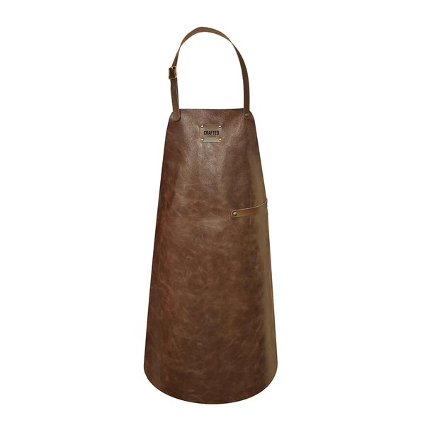 Crafted Leather forkle 80x58 cm brun