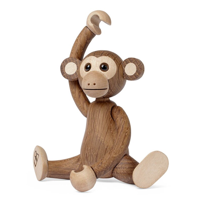 Spring Copenhagen Jolly Ape trefigur 11 cm eik