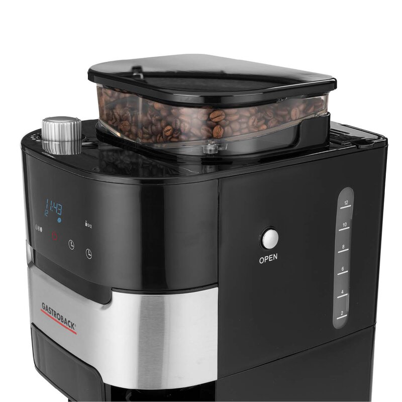 Gastroback Grind & Brew Pro kaffetrakter med innebygd kvern 1,5L