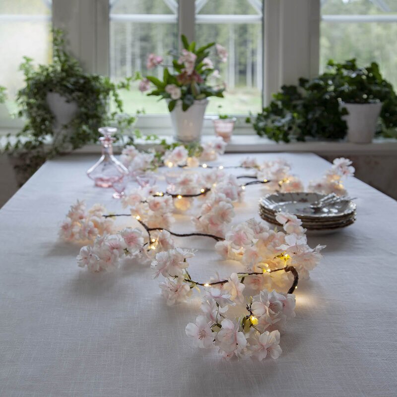 Star Trading Girlander kirsebærblomst 581-33 180 cm rosa