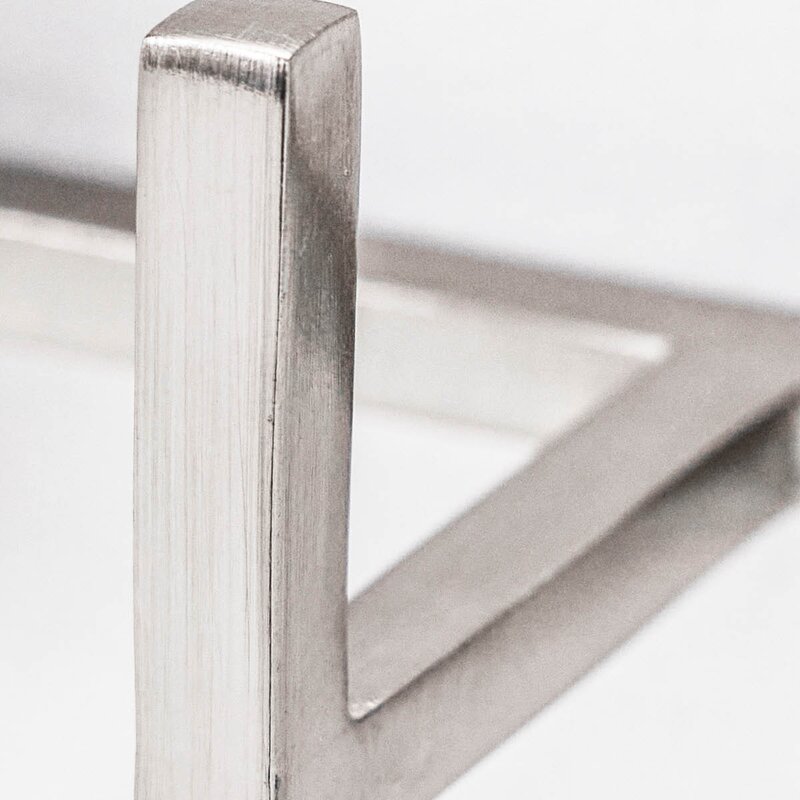 House Doctor Rack knaggstativ i jern 60x8x12 cm sølvfinish