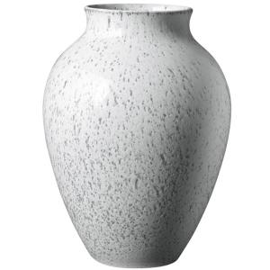 Knabstrup Keramik Vase 27 cm hvit/grå
