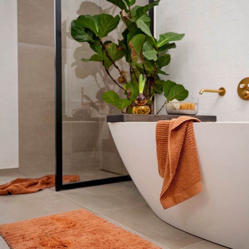 Zone Denmark Classic håndkle 50x70 cm mandarin