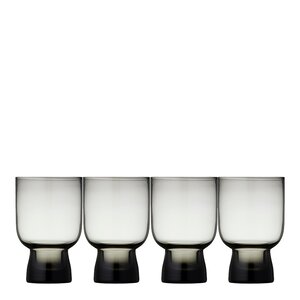 Lyngby Glas Sorrento vannglass 30 cl 4 stk smoke