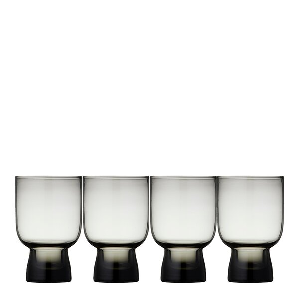 Lyngby Glas Sorrento vannglass 30 cl 4 stk smoke